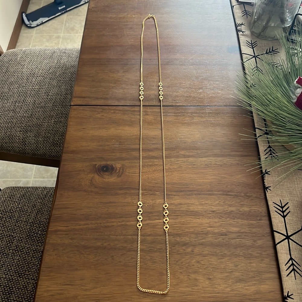 Monet gold chain necklace